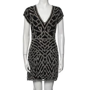 Parker Beaded Silk Mini Dress